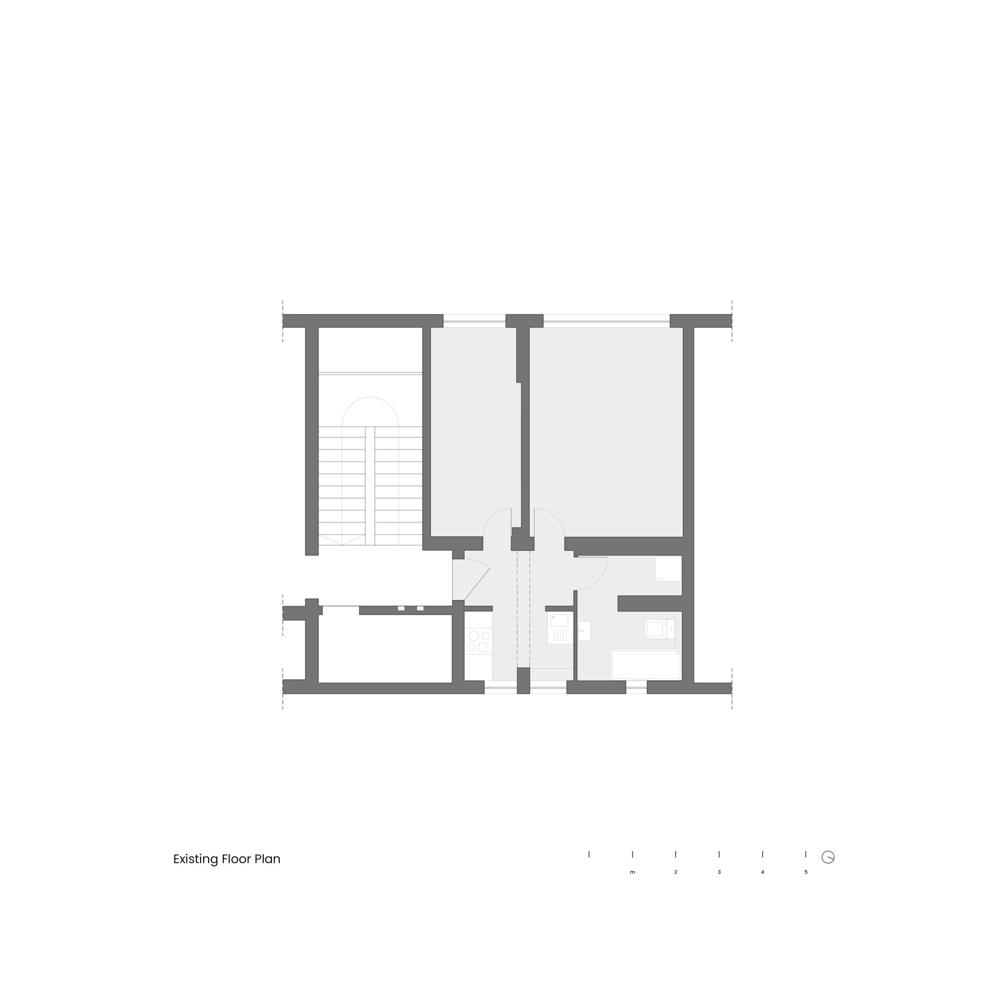 Studio Apartment Existing Floor Plan 1